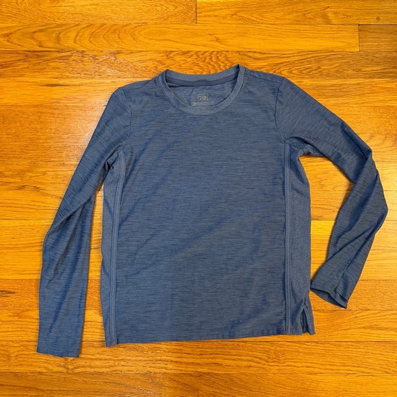 Athleta Other - Athleta Girl Unstoppable Strength Top Blue - Girls Size M/8-10 Long Sleeve Shirt